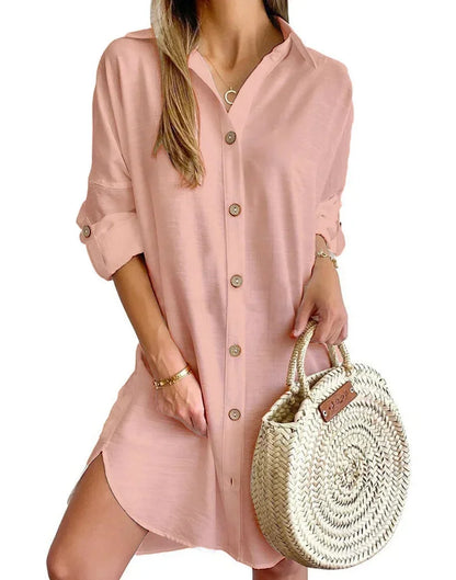 Cosima Women's Shirt Dress - back view