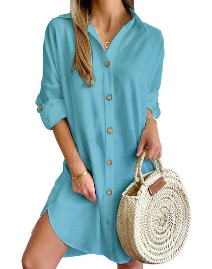 Cosima Women's Shirt Dress - front view
