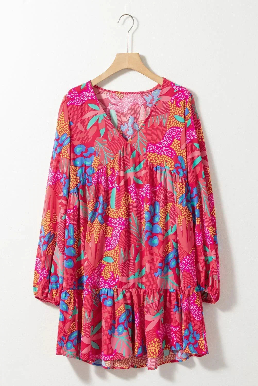 Esme Women's Printed Mini Dress - close-up detail
