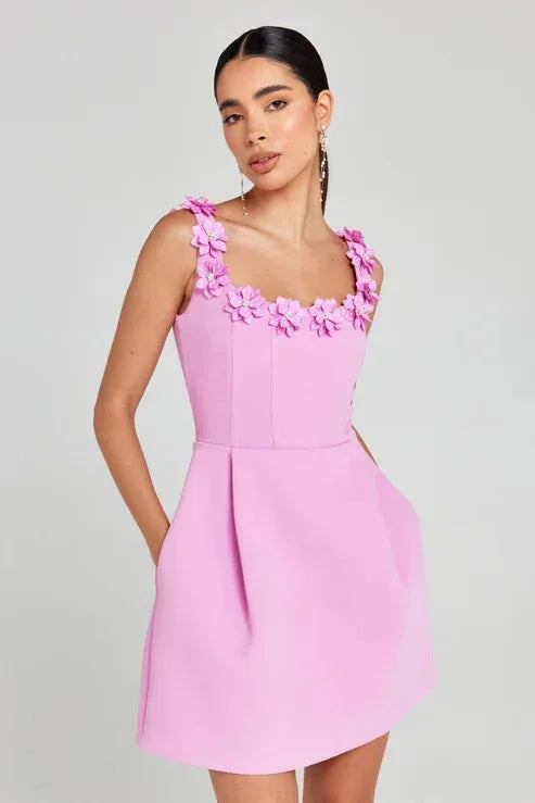 Nora Women's Floral Mini Dress | Sleeveless