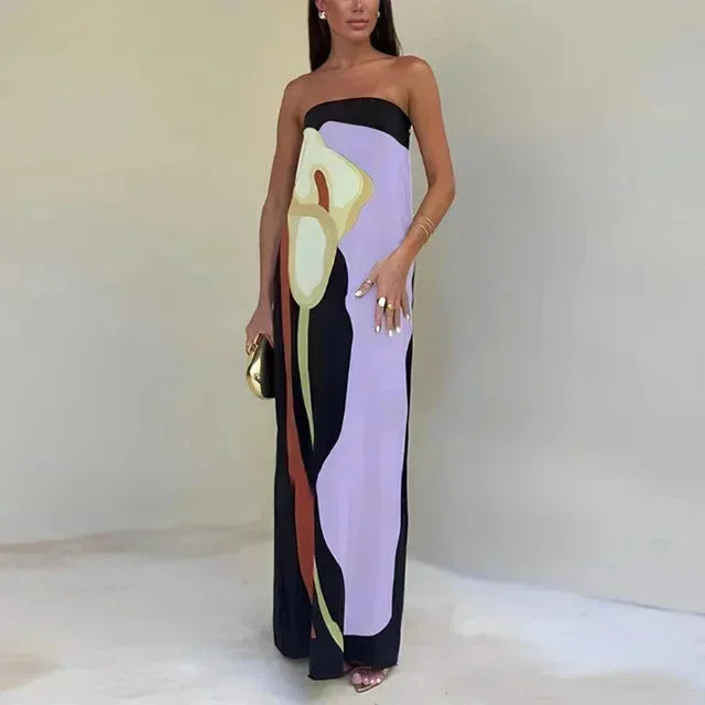 Edith Women's Maxi Dress - flat lay