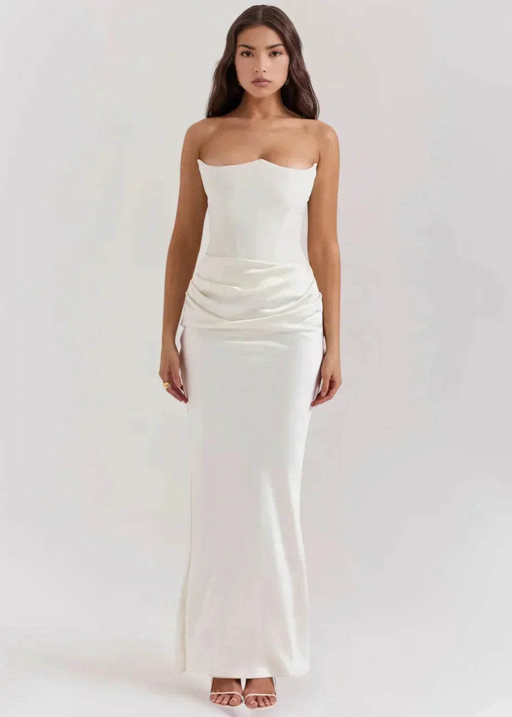 Anaïs Women's Satin Maxi Dress - shown in use