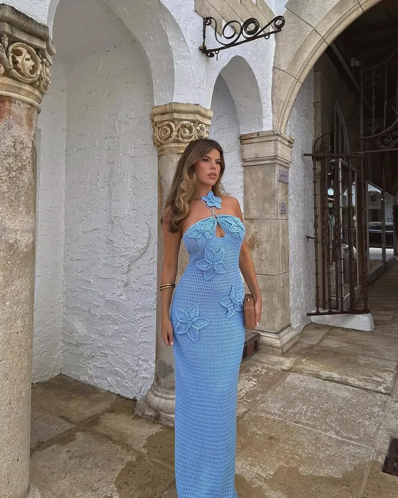 Sienna Women's Floral Maxi Dress - back view