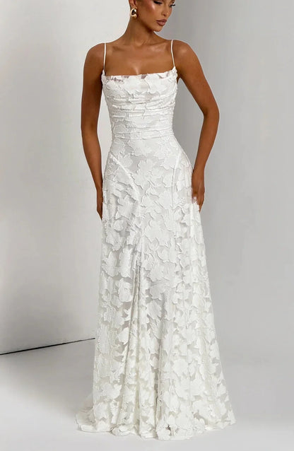 Greta Women's Floral Maxi Dress - shown in use