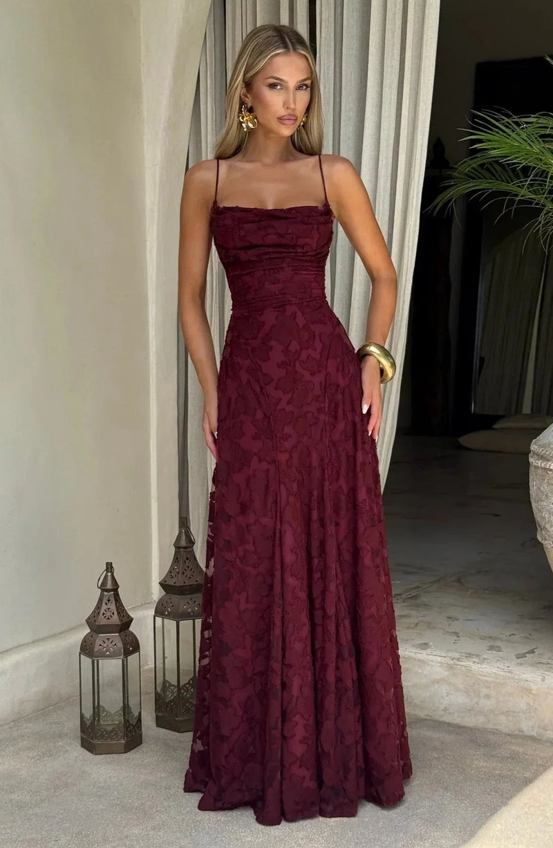 Greta Women's Floral Maxi Dress - full-length view