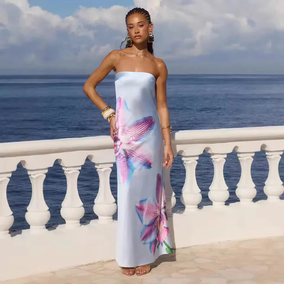 Clara Women's Floral Maxi Dress - full-length view