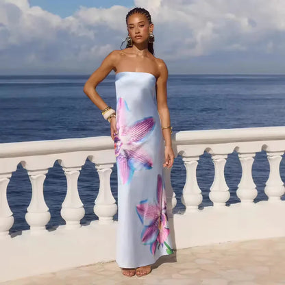 Clara Women's Floral Maxi Dress - full-length view