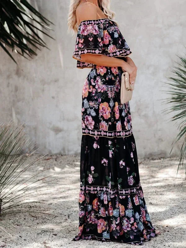 Rosa Women's Floral Maxi Dress - front view
