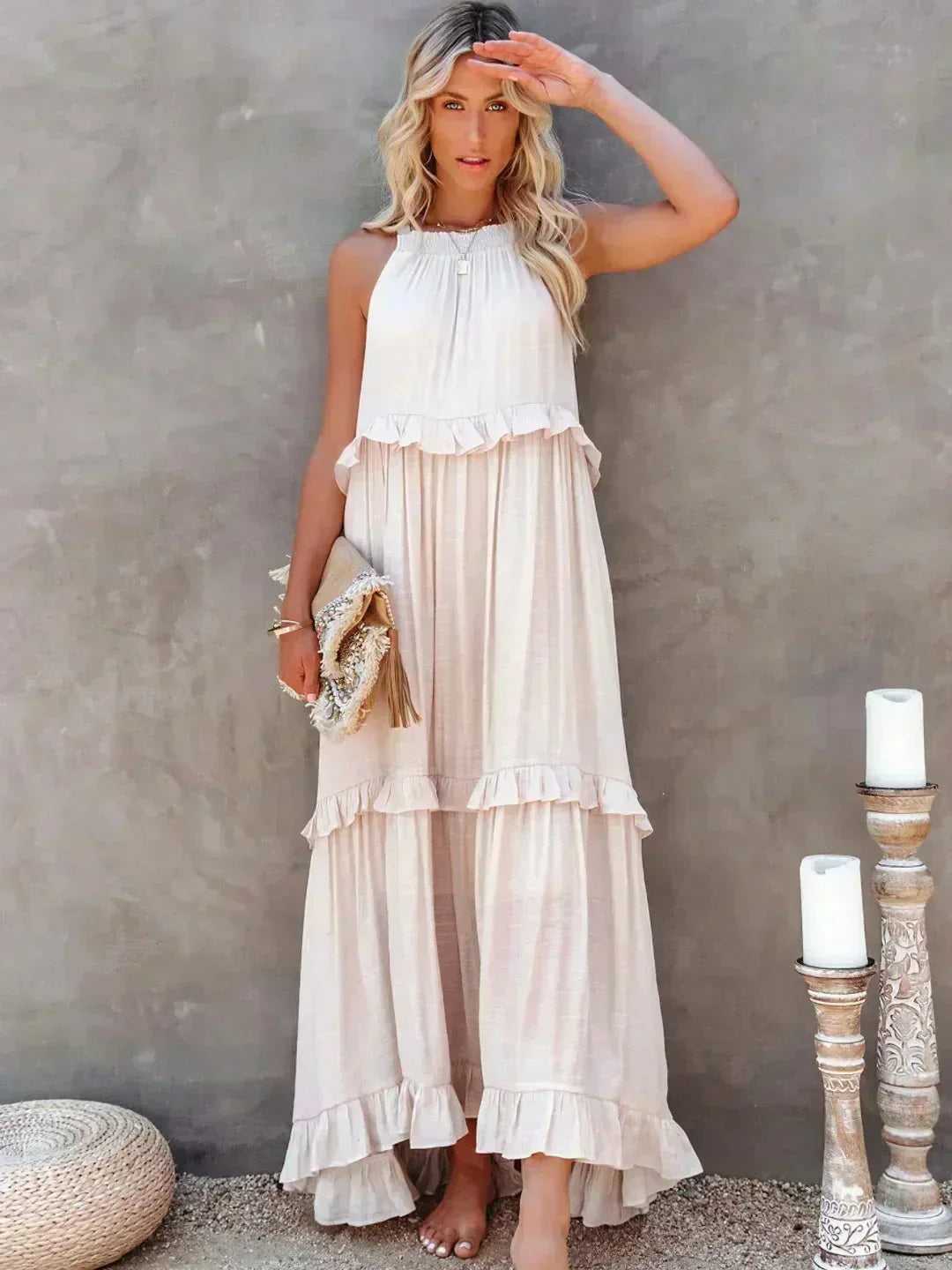 Yara Women's Maxi Dress - back view