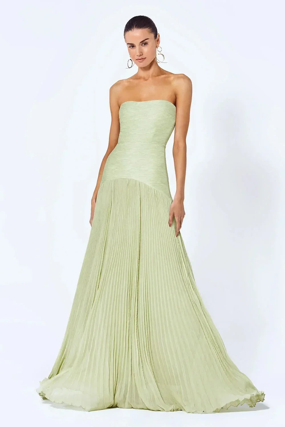 Paloma Women's Pleated Maxi Dress - back view