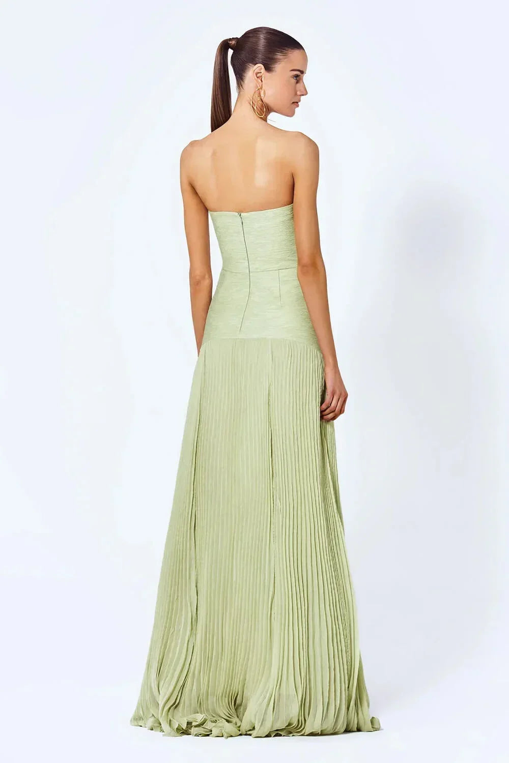 Paloma Women's Pleated Maxi Dress - full-length view