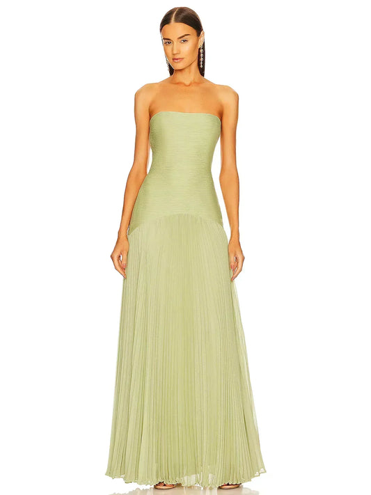 Paloma Women's Pleated Maxi Dress - front view