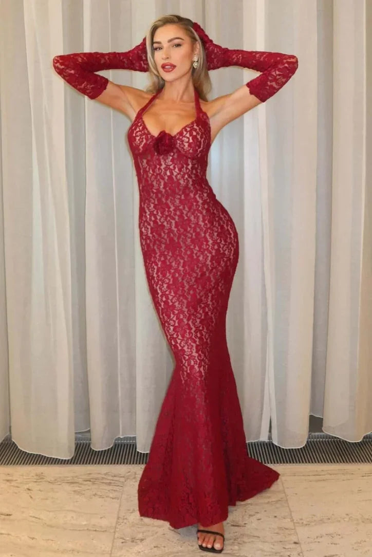 Kaia Women's Maxi Dress - back view