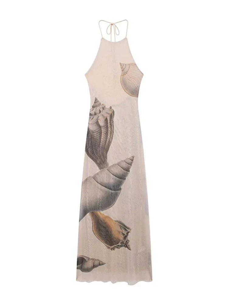Lena Women's Maxi Dress - back view