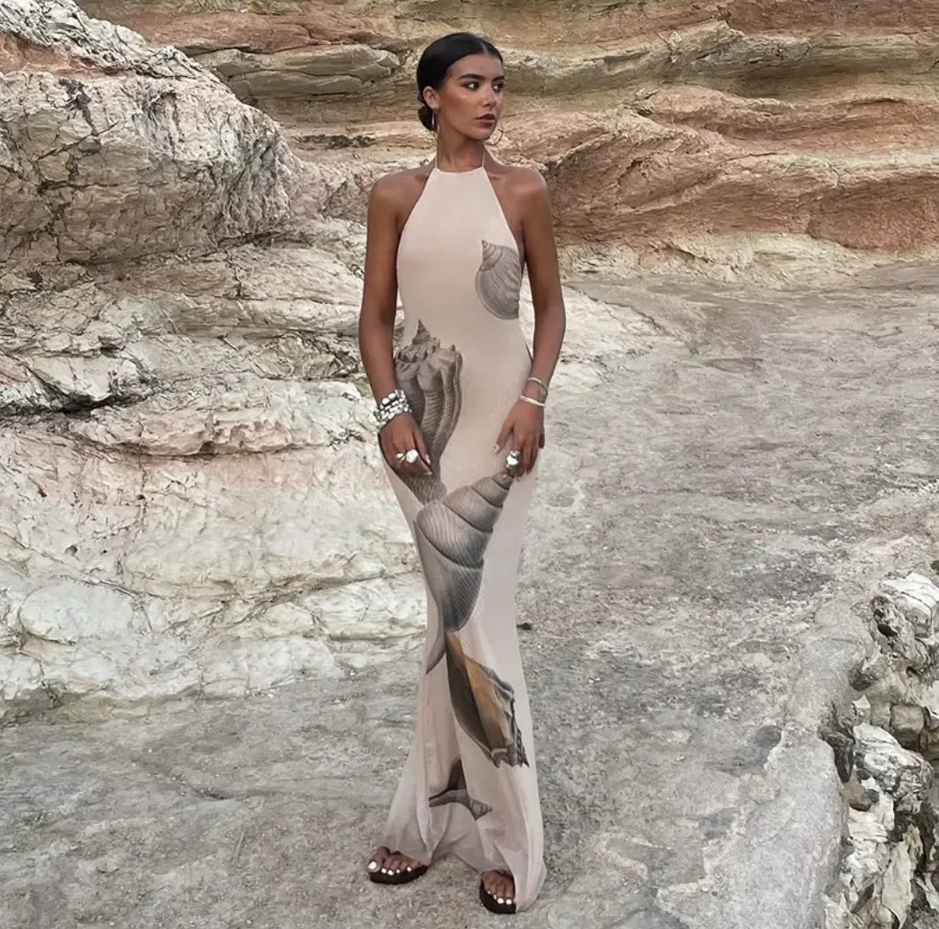 Lena Women's Maxi Dress - front view