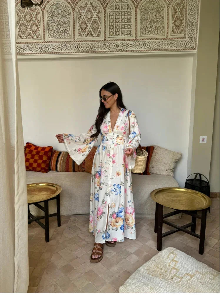 Tilda Women's Floral Maxi Dress - styled view