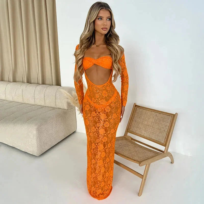 Kaia Women's Maxi Dress | Lace