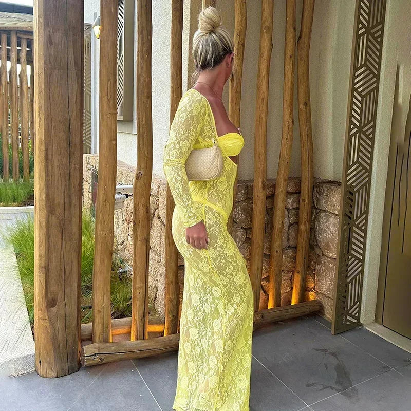 Kaia Women's Maxi Dress - back view