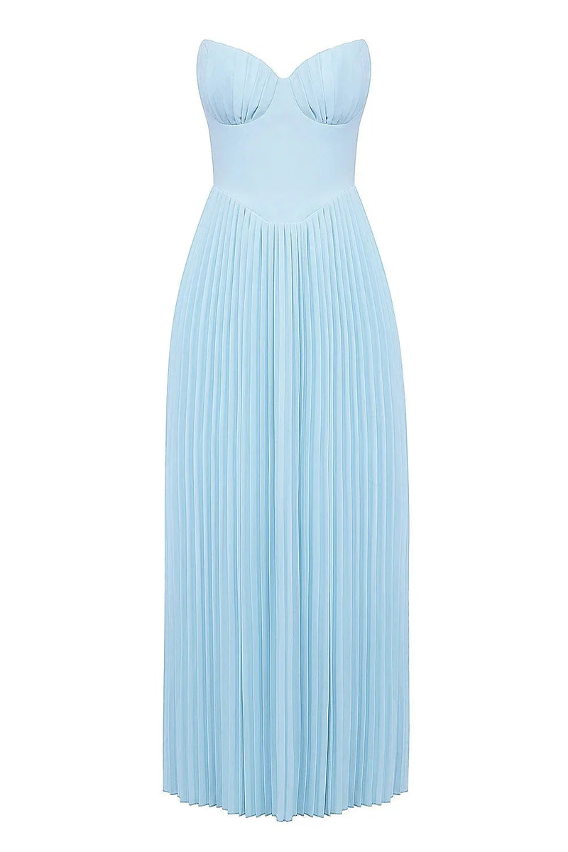 Verity Women's Pleated Maxi Dress - full-length view