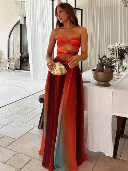Mira Women's Maxi Dress - front view
