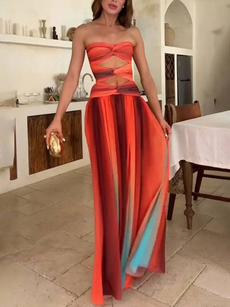 Mira Women's Maxi Dress - full-length view