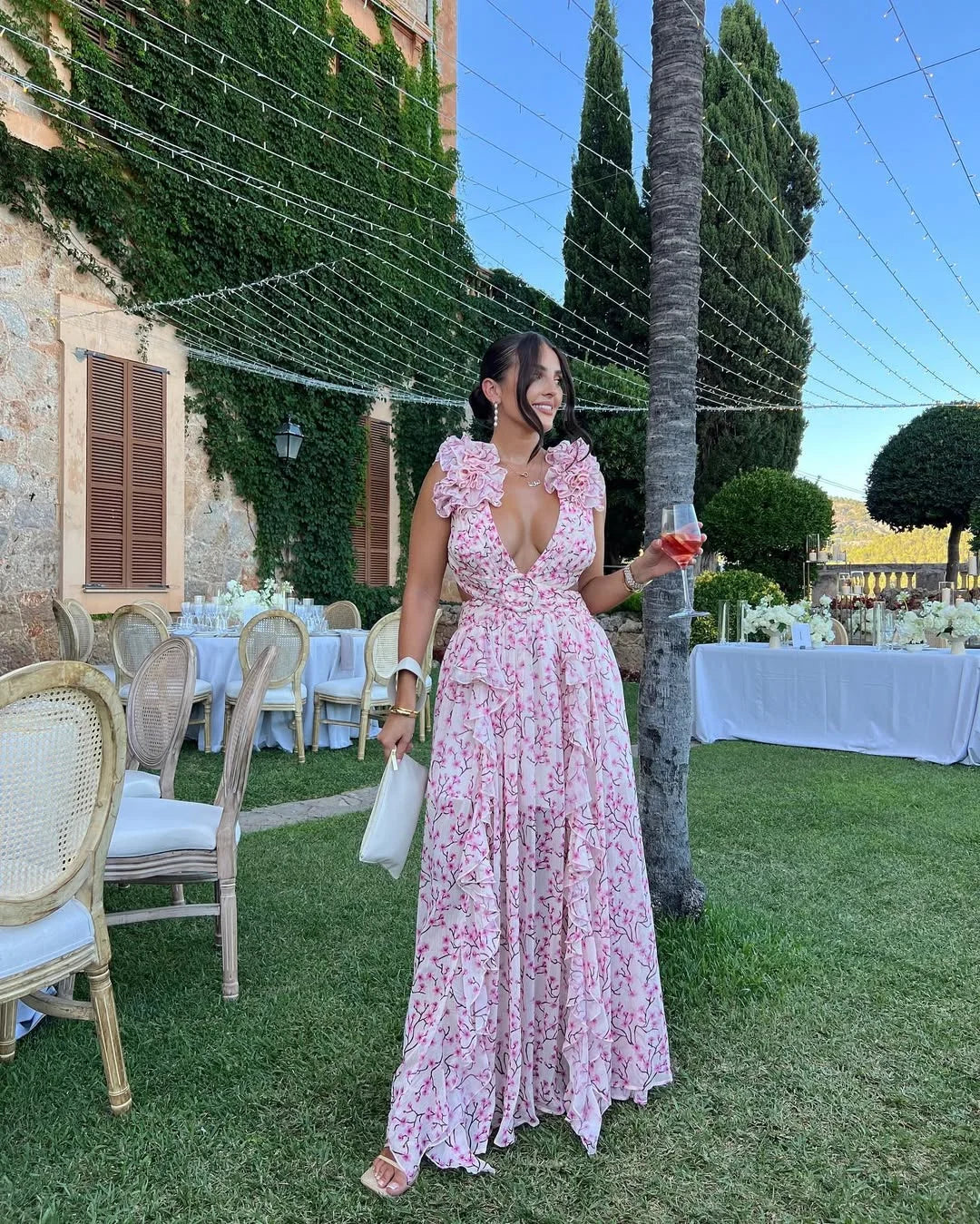 Jolie Women's Floral Maxi Dress - front view