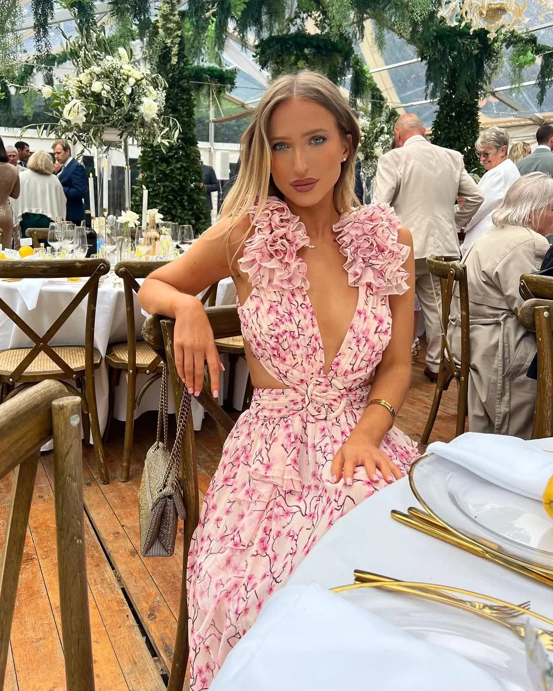 Jolie Women's Floral Maxi Dress - styled view