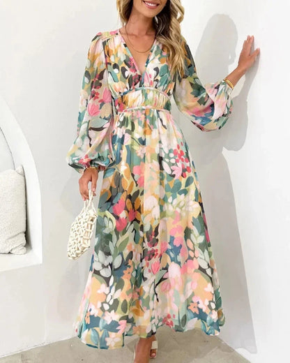 Odette Women's Floral Maxi Dress - close-up detail