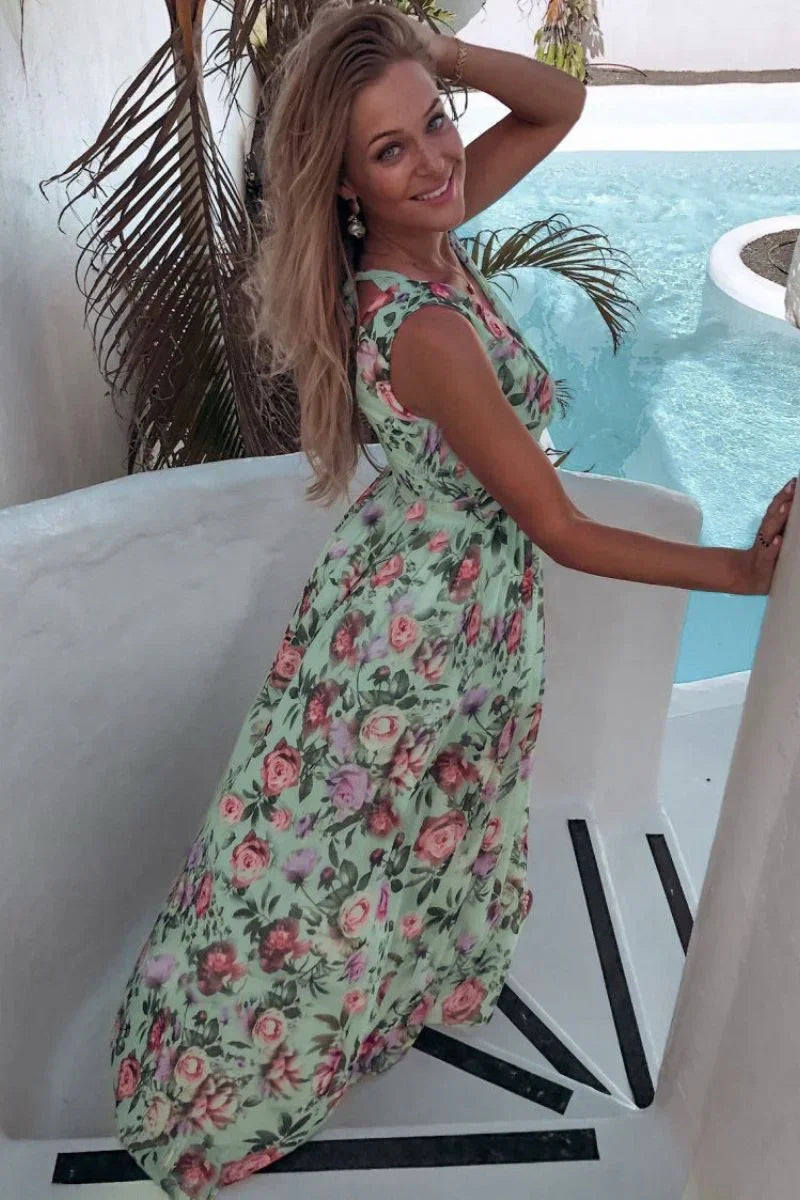 Ottilie Women's Floral Maxi Dress - full-length view