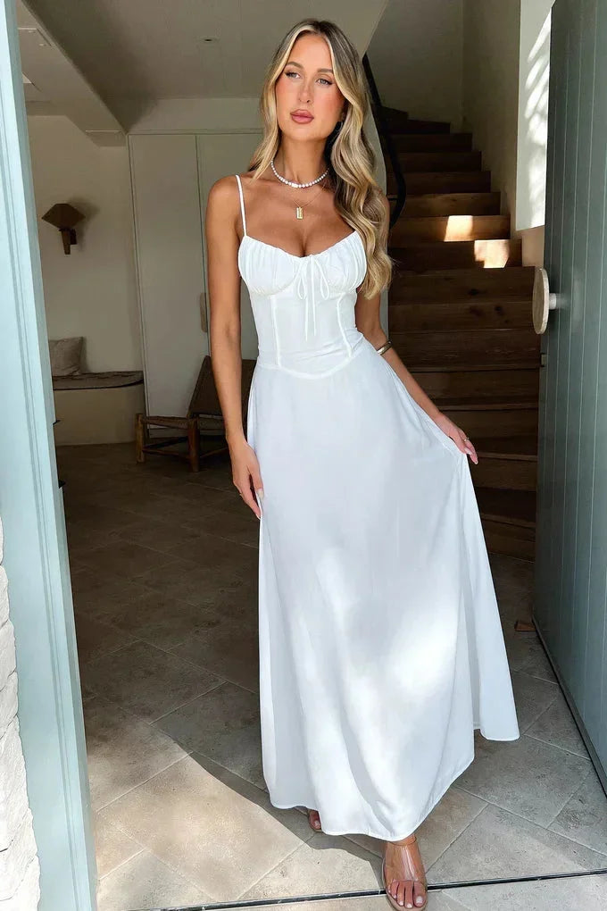 Rosa Women's Adjustable Maxi Dress - flat lay