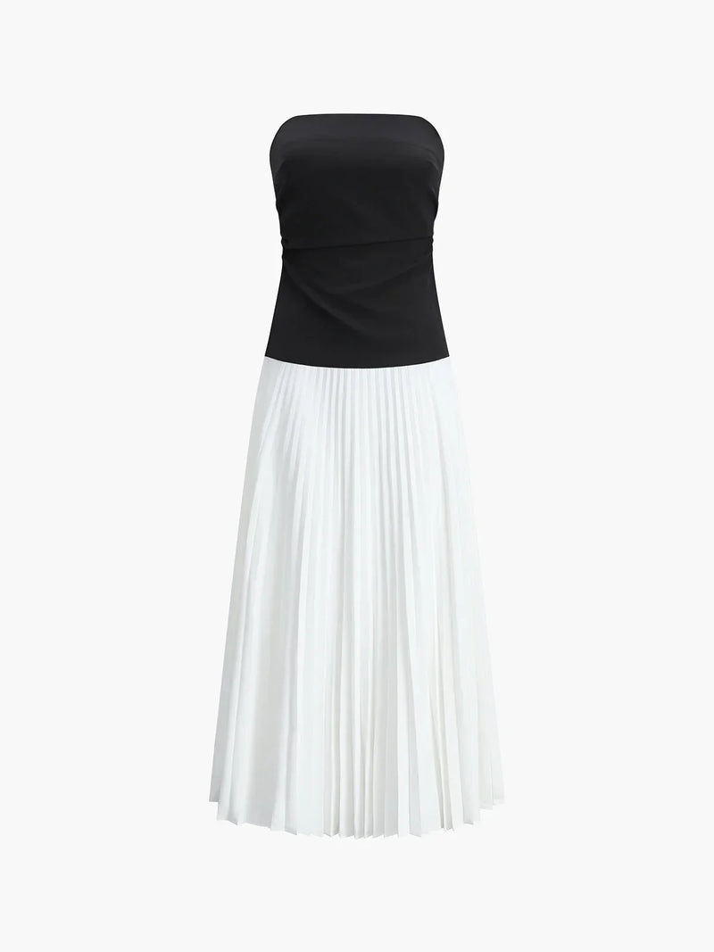 Faye Women's Pleated Maxi Dress - full-length view
