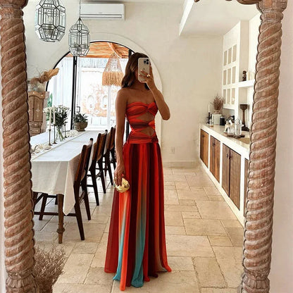 Tamsin Women's Maxi Dress - back view