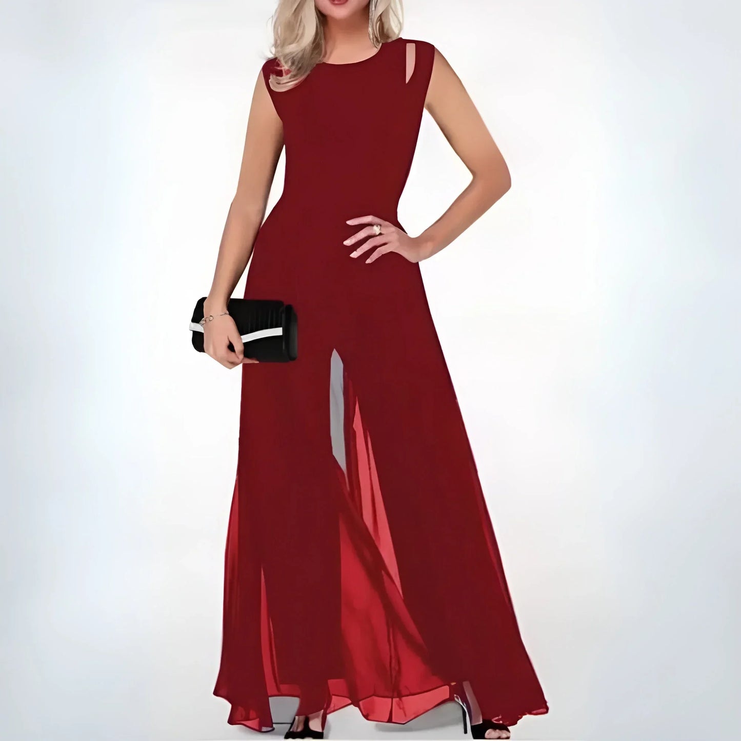 Nell Women's Maxi Dress - fabric and finish detail