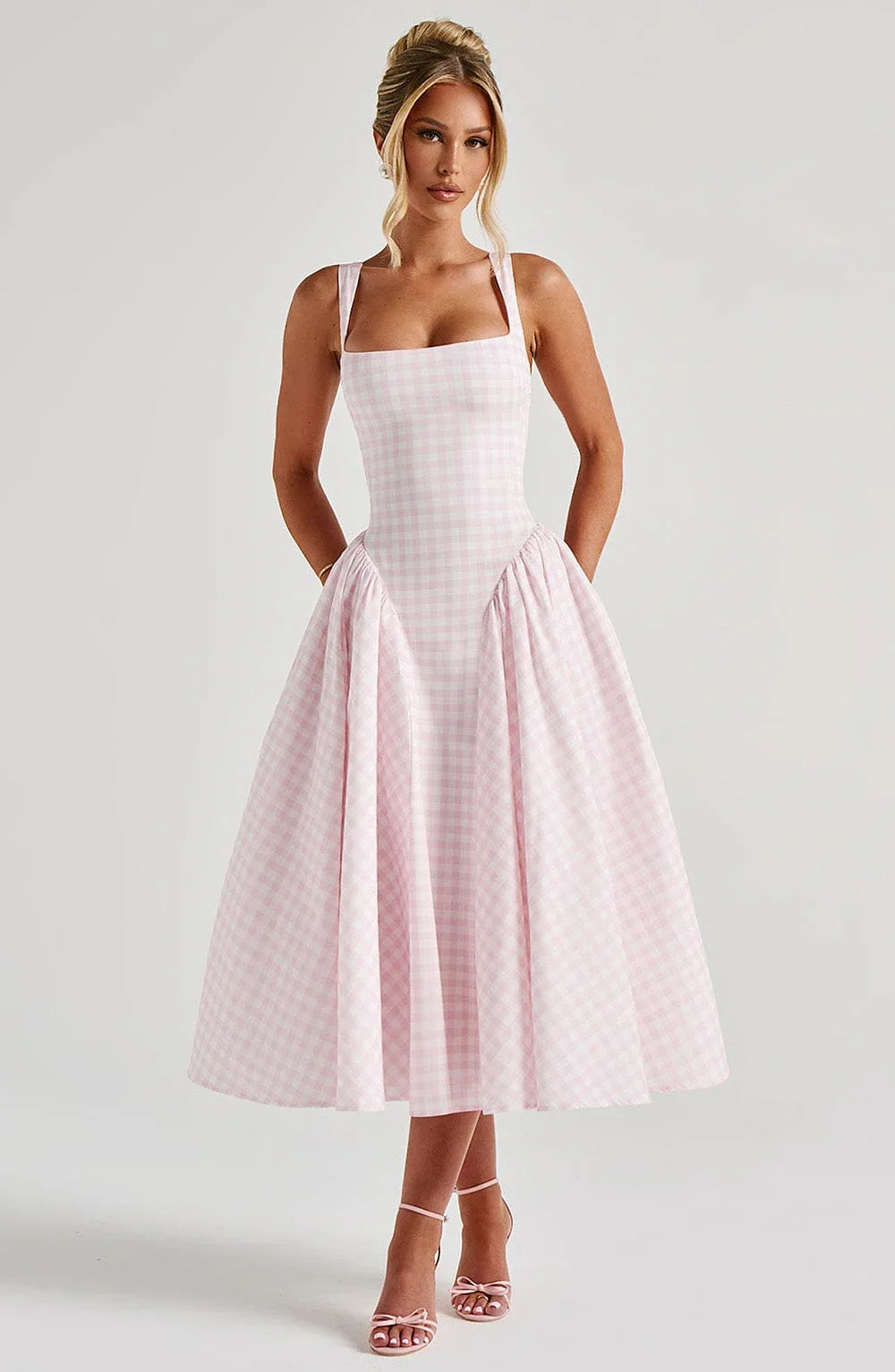 Clara Women's Midi Dress - close-up detail
