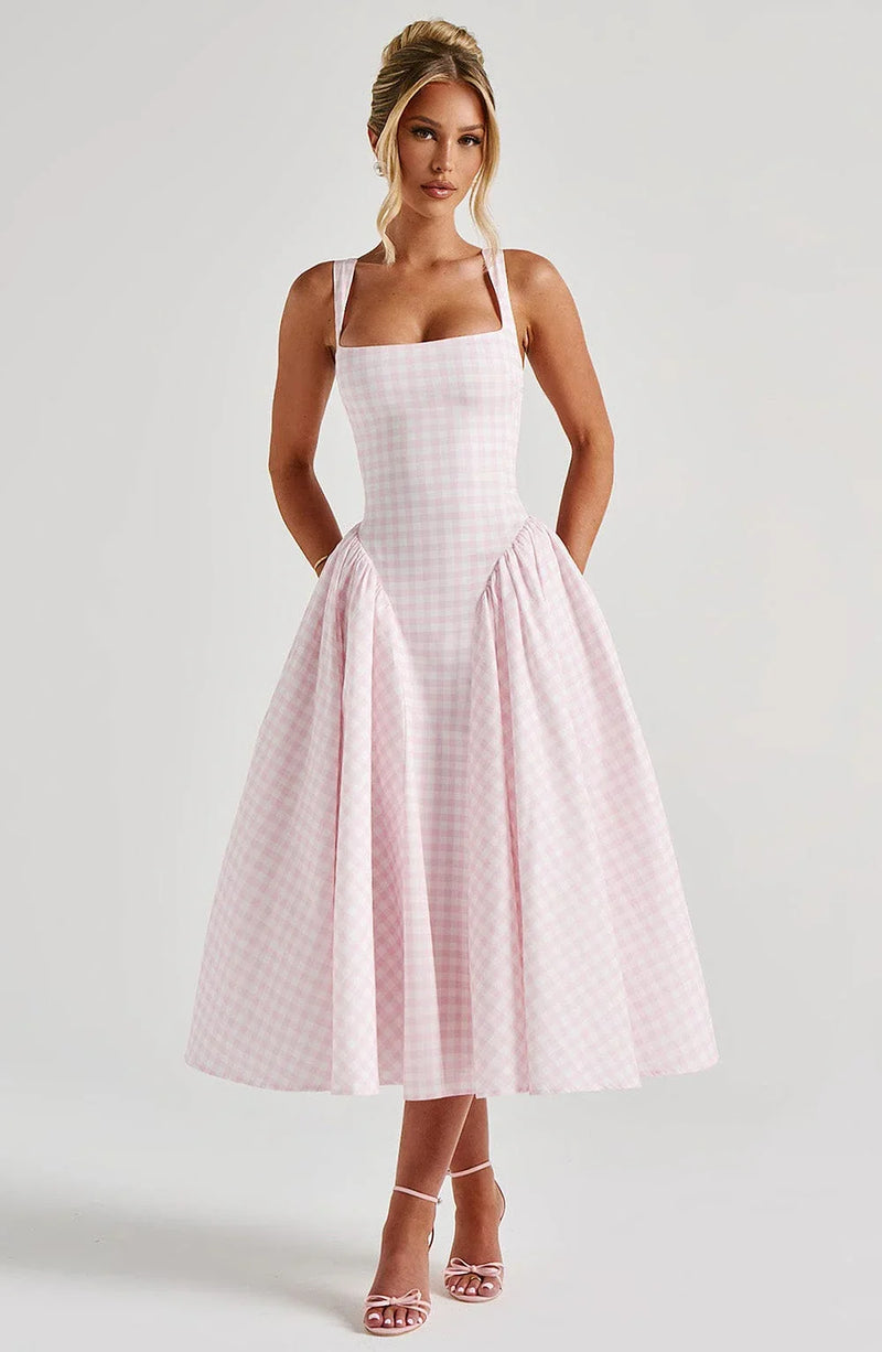 Clara Women's Midi Dress - close-up detail