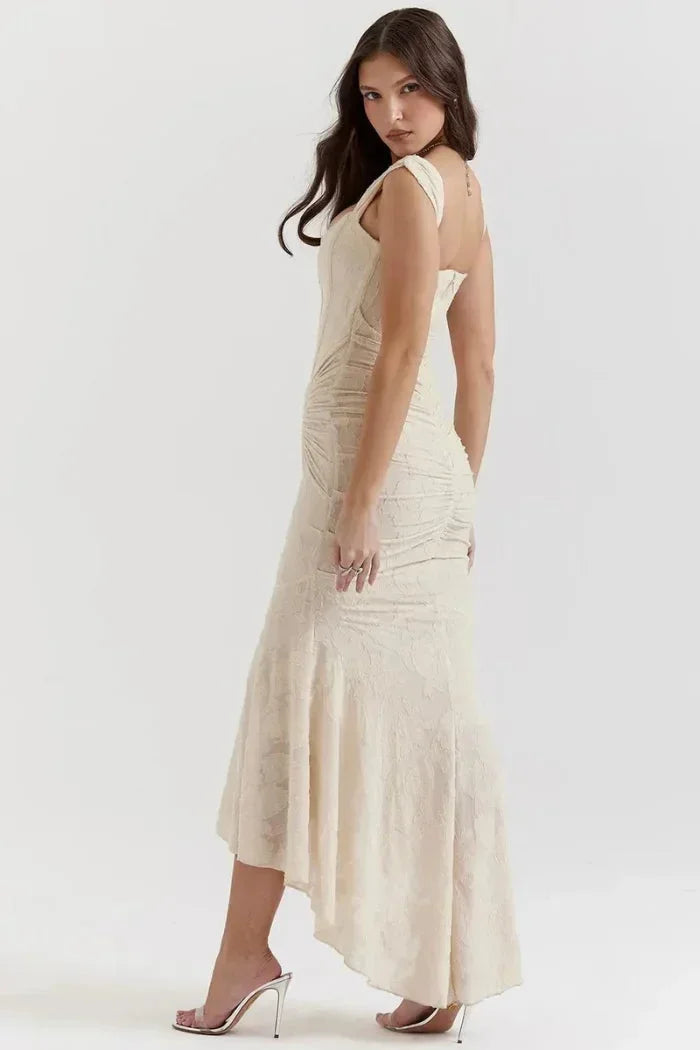 Genevieve Women's Midi Dress - fabric and finish detail