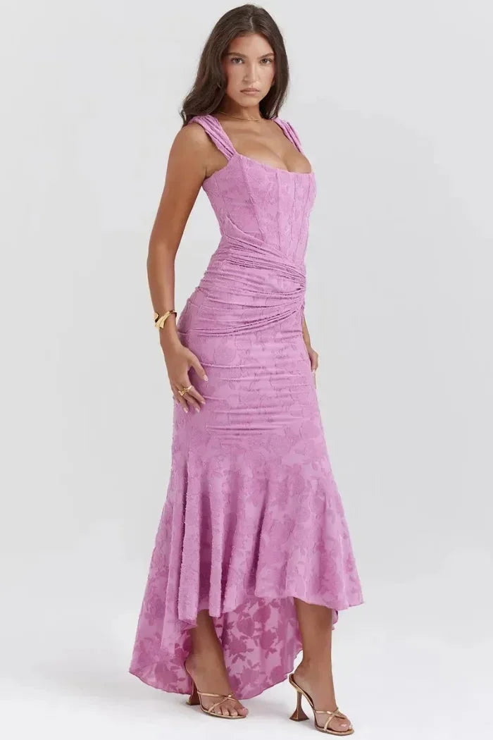 Genevieve Women's Midi Dress - back view
