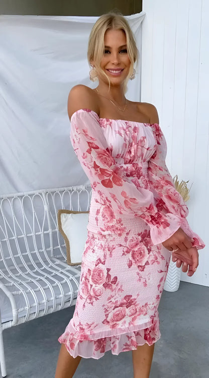 Wren Women's Floral Midi Dress - front view
