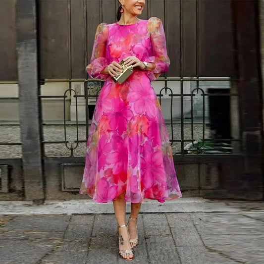 Kira Women's Floral Midi Dress - front view