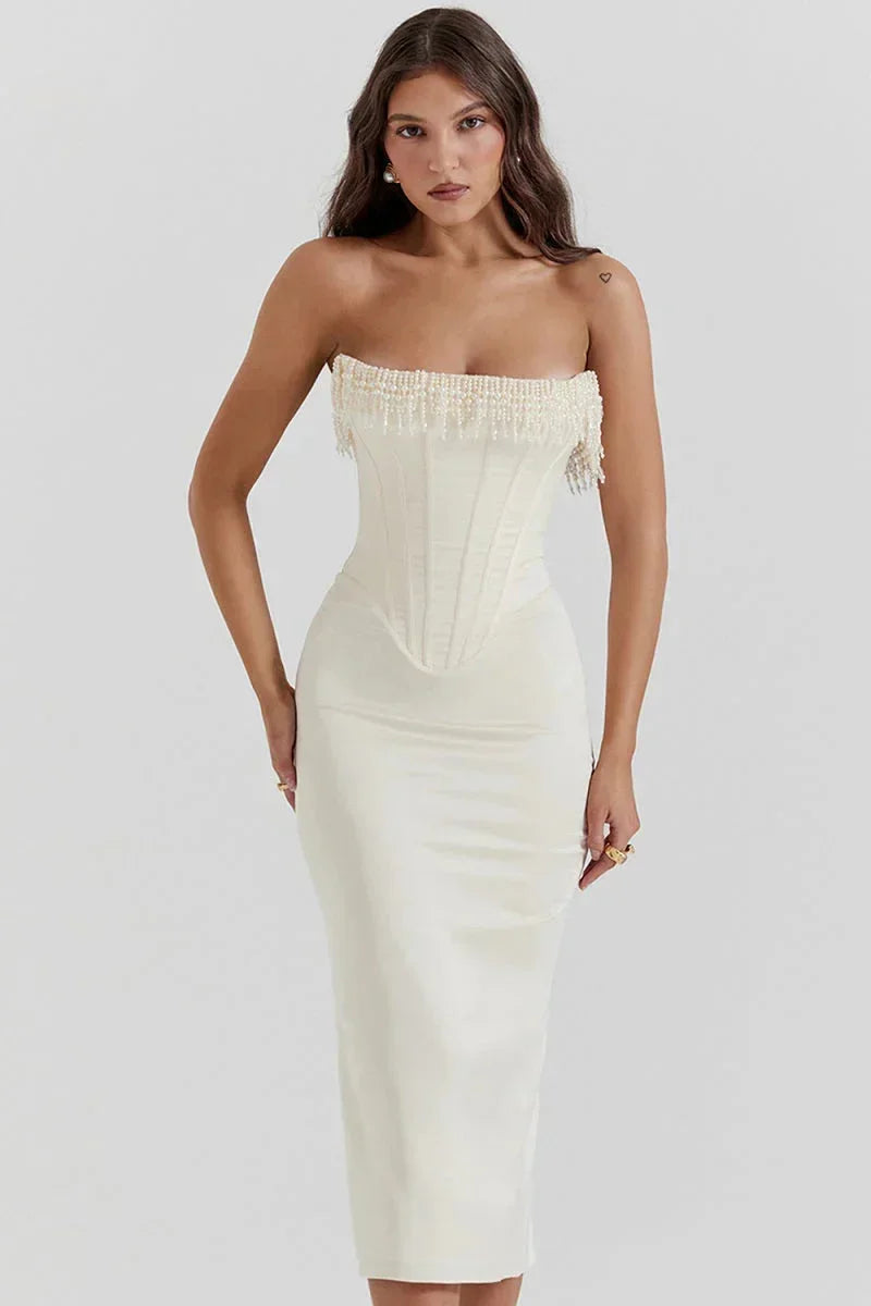 Vera Women's Midi Dress | Strapless