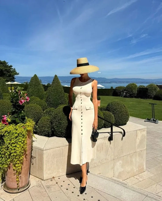 Winona Women's Midi Dress - front view
