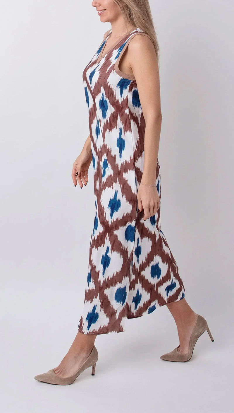 Mira Women's Printed Midi Dress - styled view