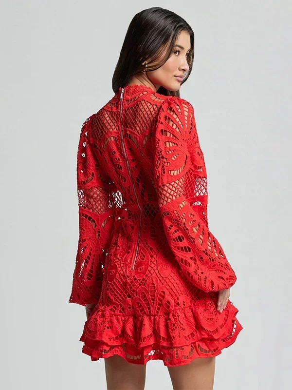 Ivy Women's Mini Dress - fabric and finish detail