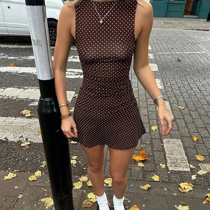 Ines Women's Mini Dress - fabric and finish detail