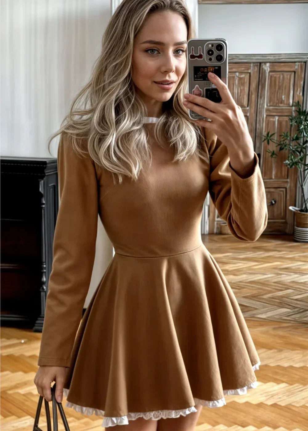 Alba Women's Mini Dress - close-up detail