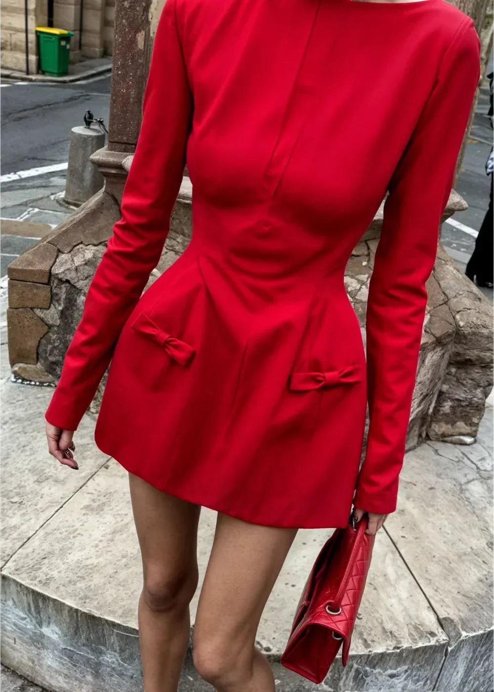 Sable Women's Mini Dress - fabric and finish detail