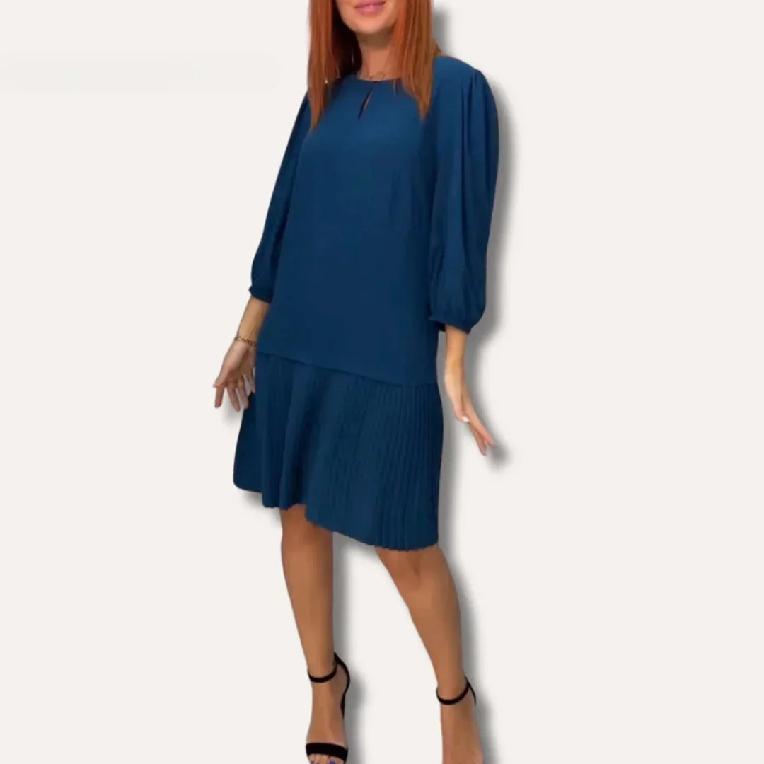 Eloise Women's Pleated Mini Dress - front view