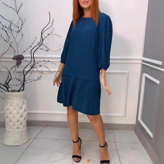 Eloise Women's Pleated Mini Dress - styled view