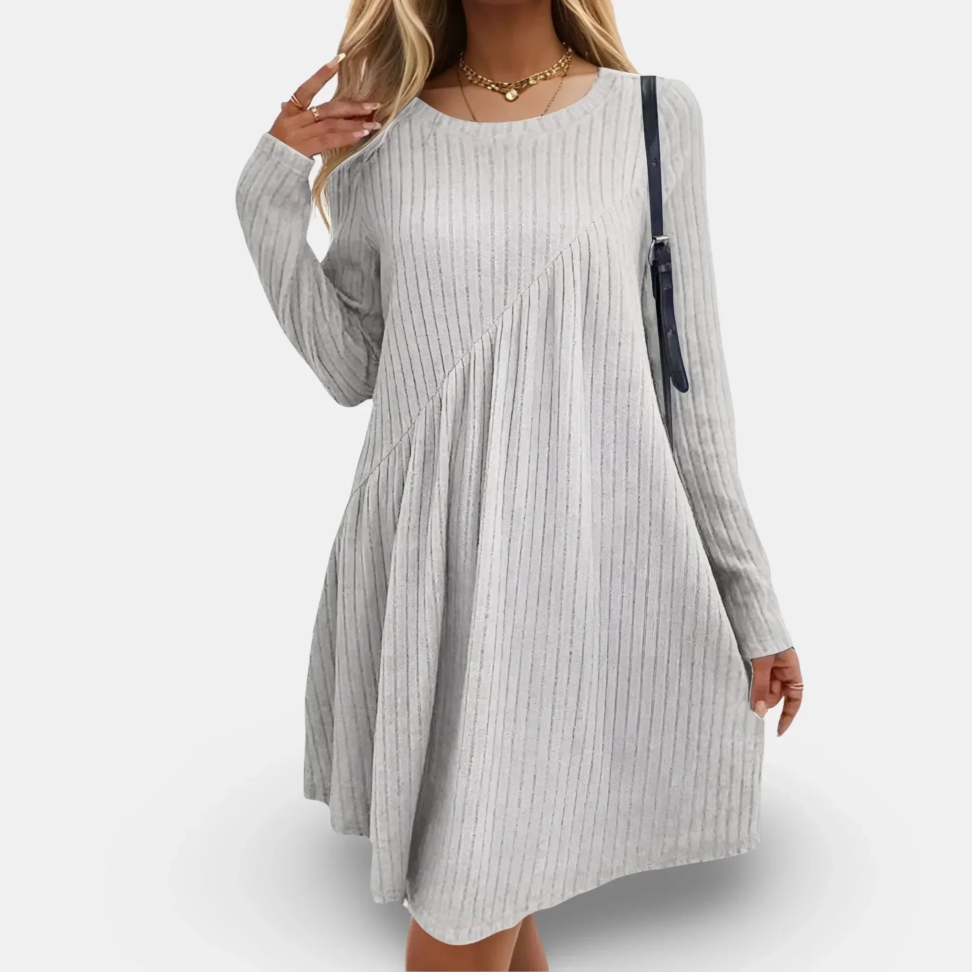 Perla Women's Mini Dress - fabric and finish detail