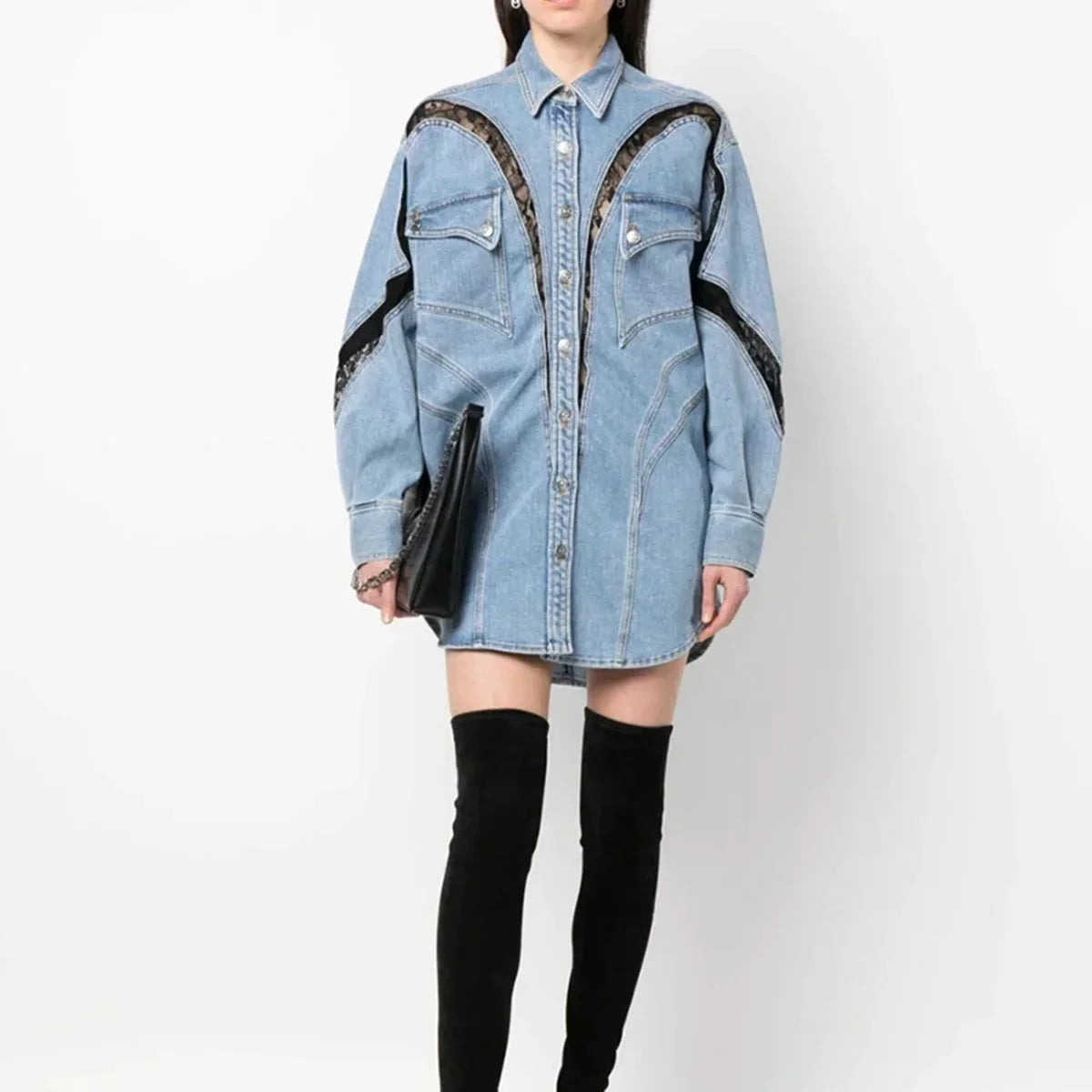 Fleur Women's Shirt Dress - front view